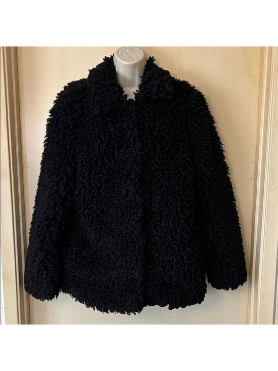 Audrey 3+1 Jackets & Blazers - Audrey 3+1 Cozy Black Teddy Jacket size S